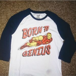 Marvel Iron Man Raglan Graphic TShirt BRAND NEW